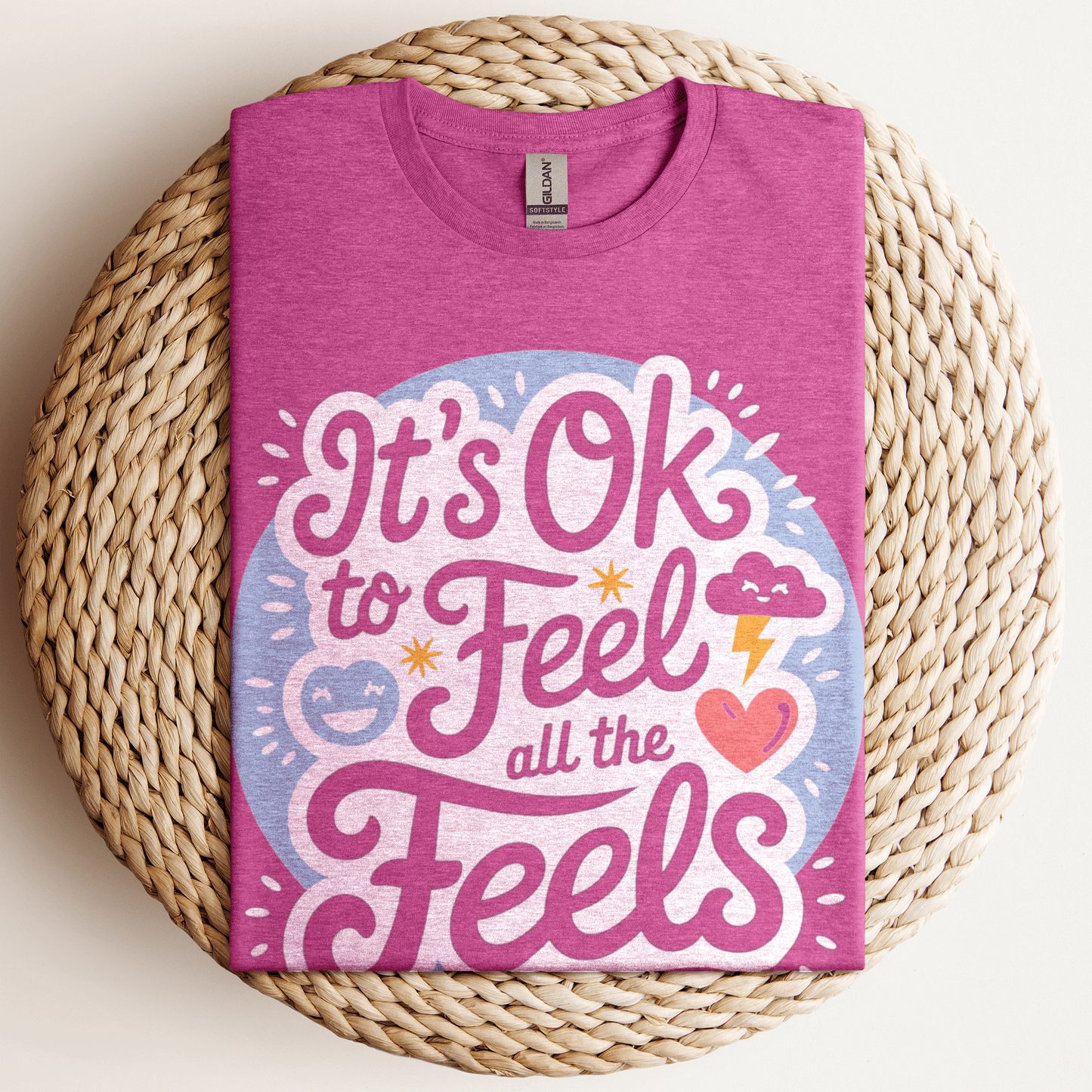 All the Feels T-Shirt Heather Berry / S