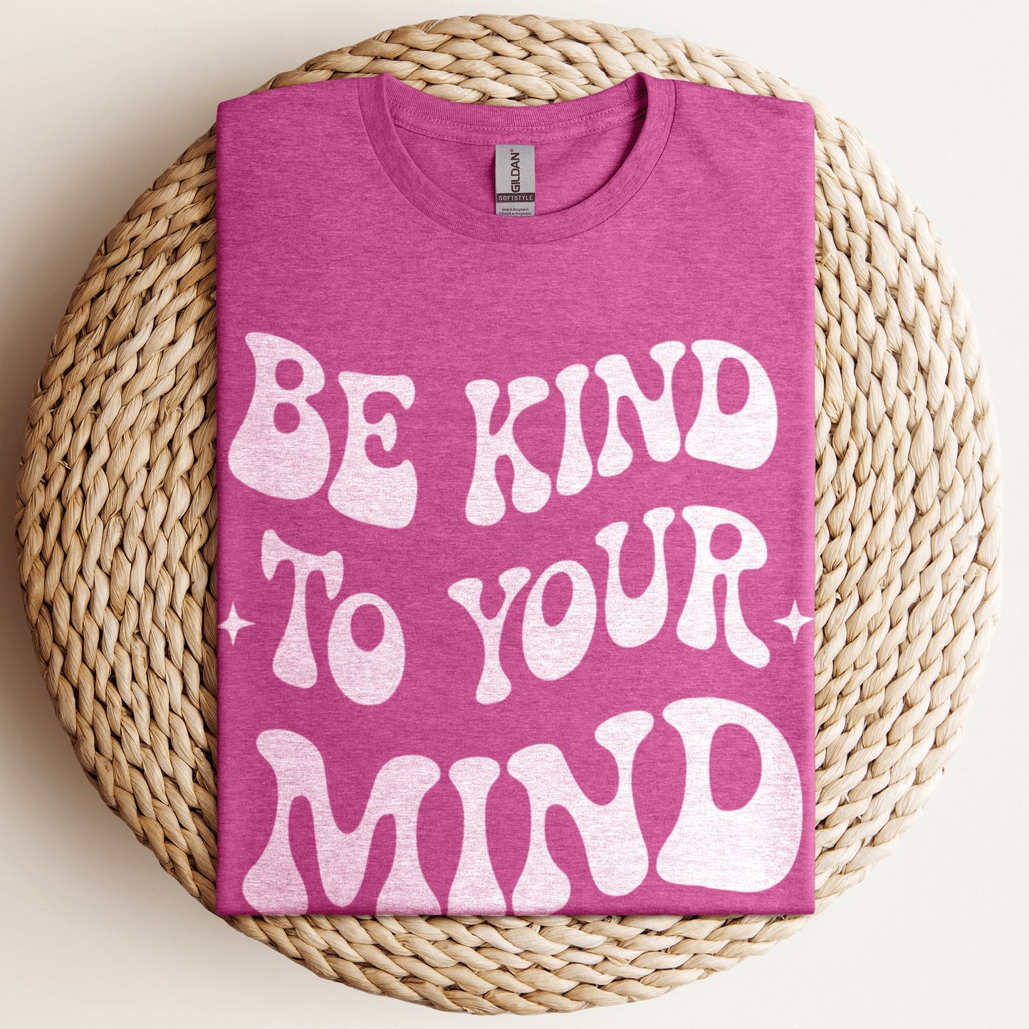 Be Kind To Your Mind T-Shirt Heather Berry / S