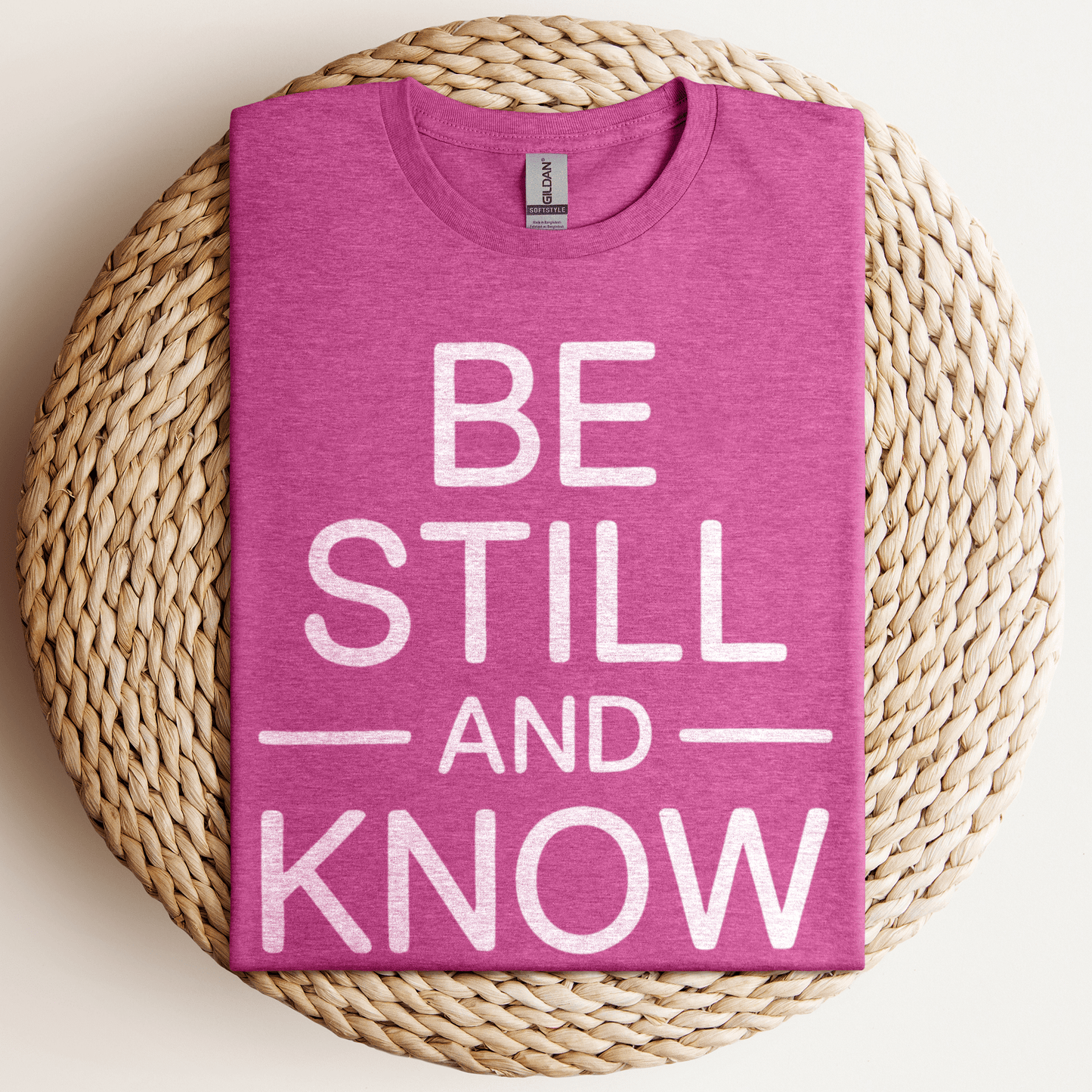 Be Still And Know T-Shirt Heather Berry / S