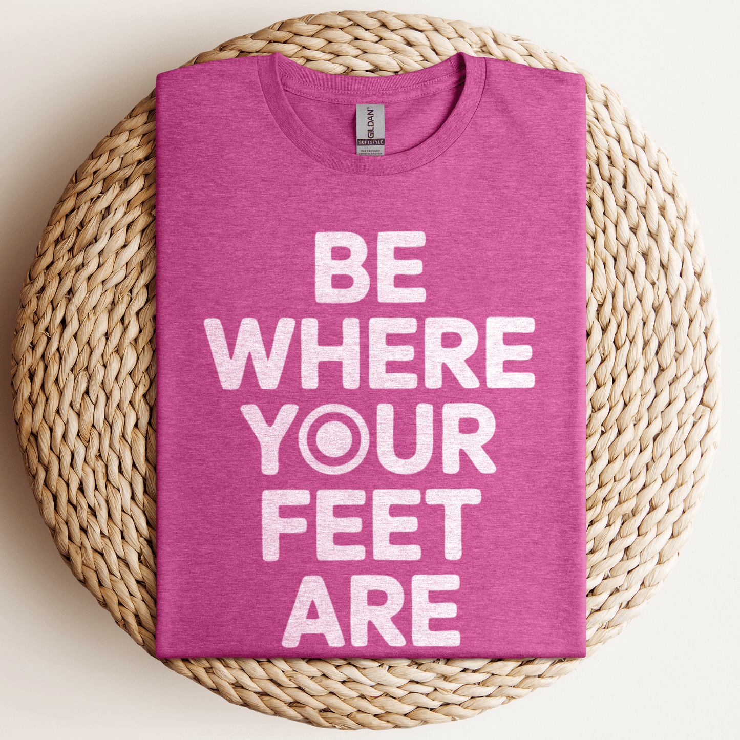 Be Where Your Feet T-Shirt Heather Berry / S