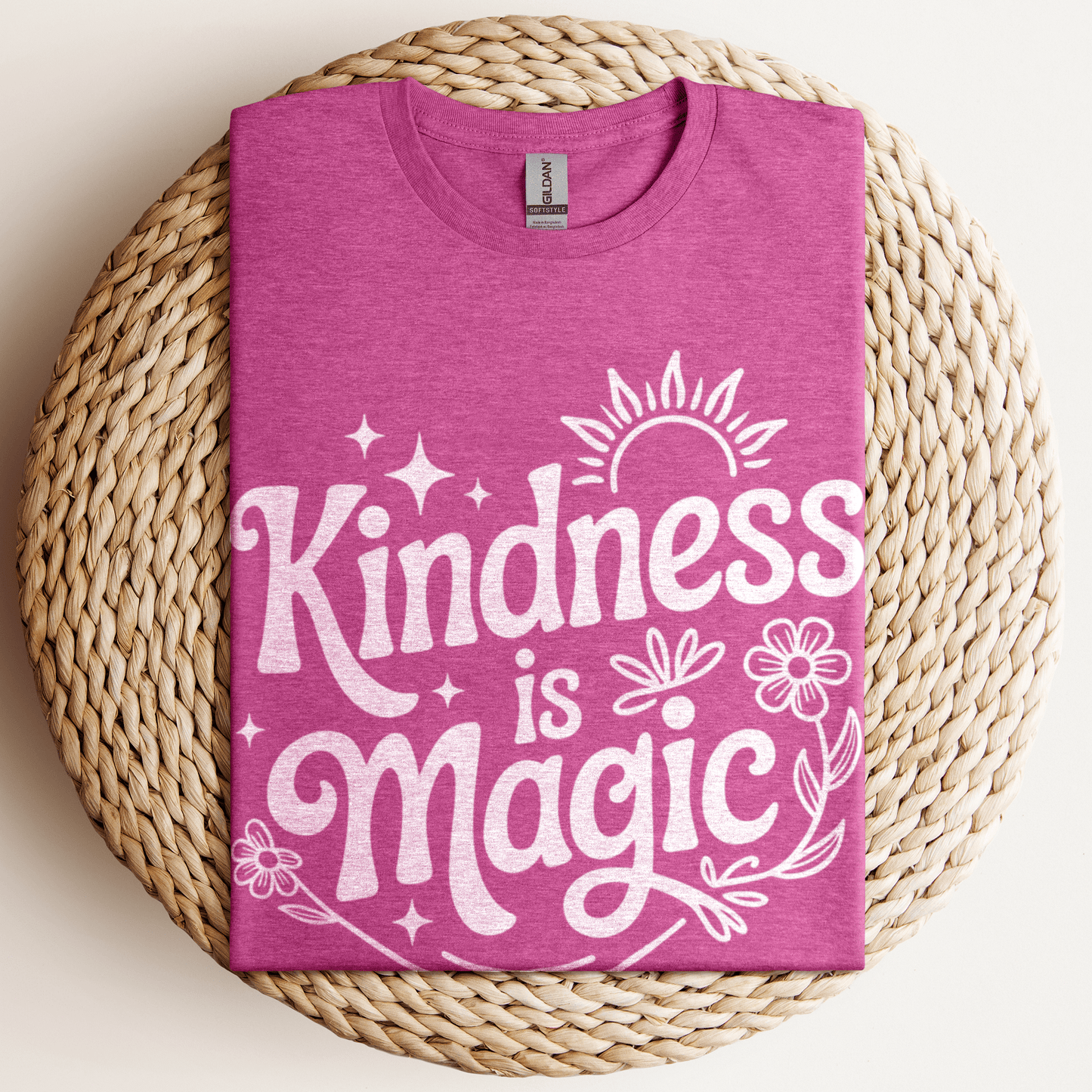 Kindness Is Magic T-Shirt Heather Berry / S
