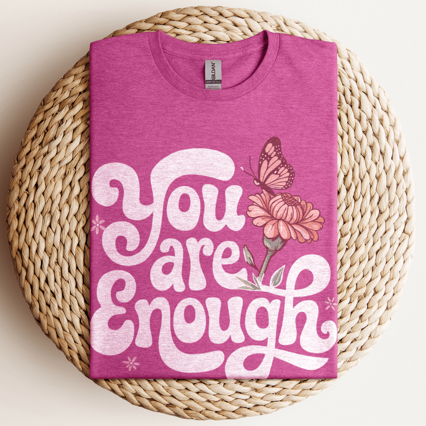 You Are Enough T-Shirt Heather Berry / S