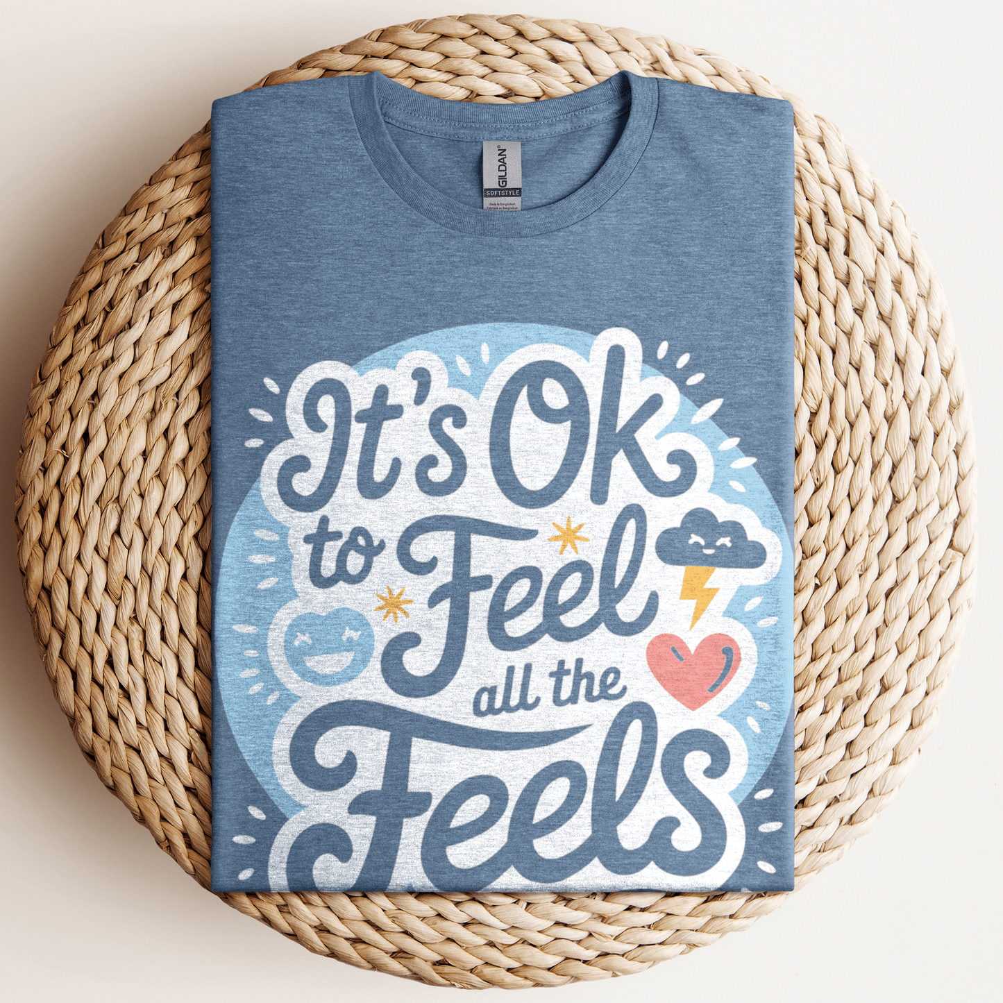 All the Feels T-Shirt Heather Indigo / S