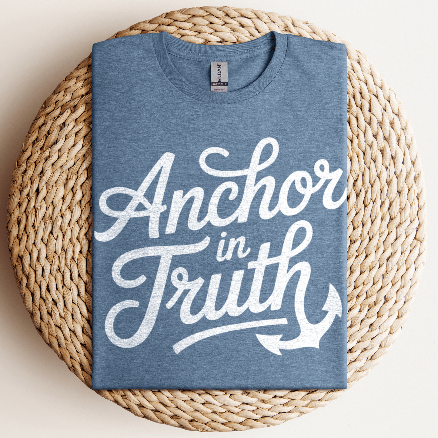 Anchor In Truth T-Shirt Heather Indigo / S