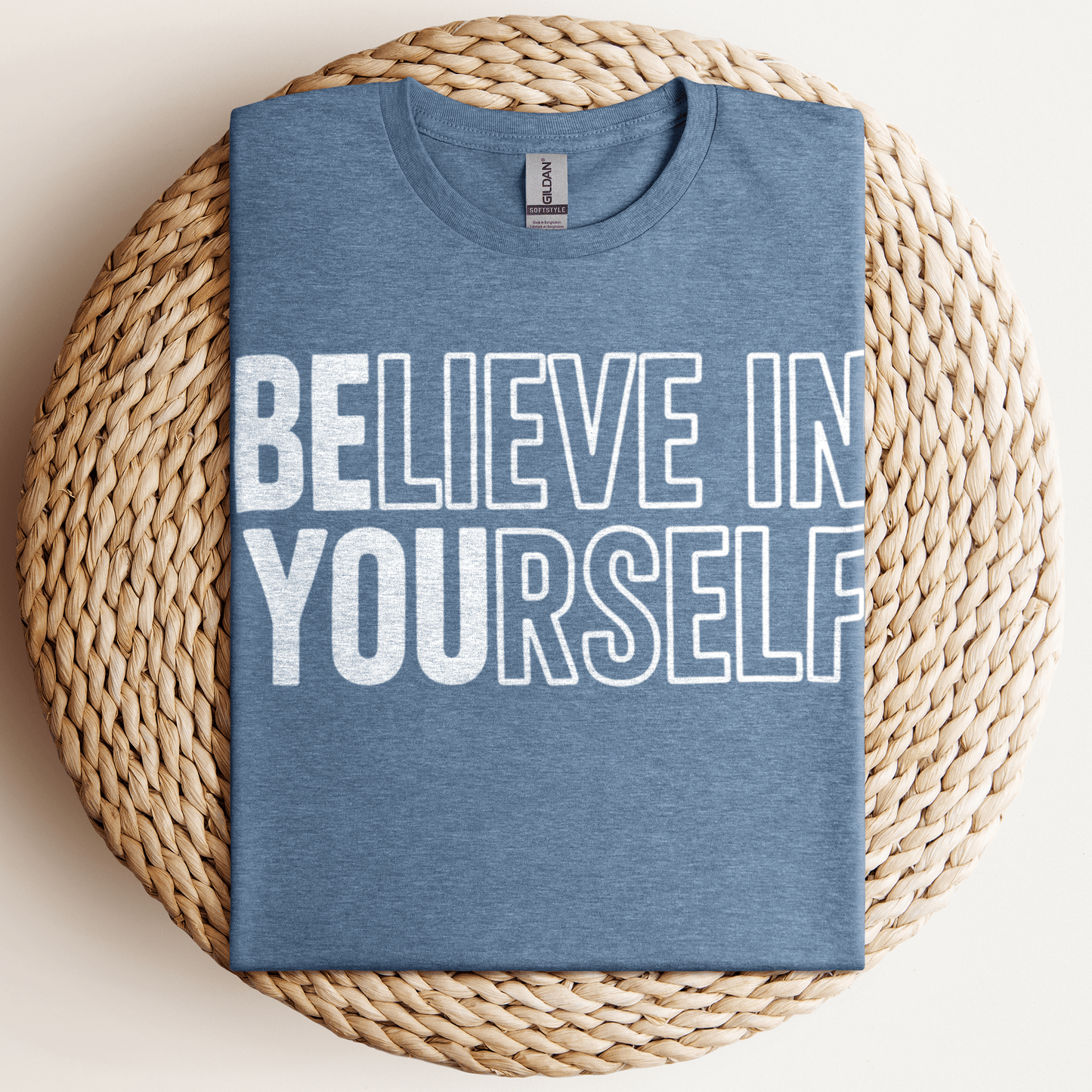Believe In Yourself T-Shirt Heather Indigo / S