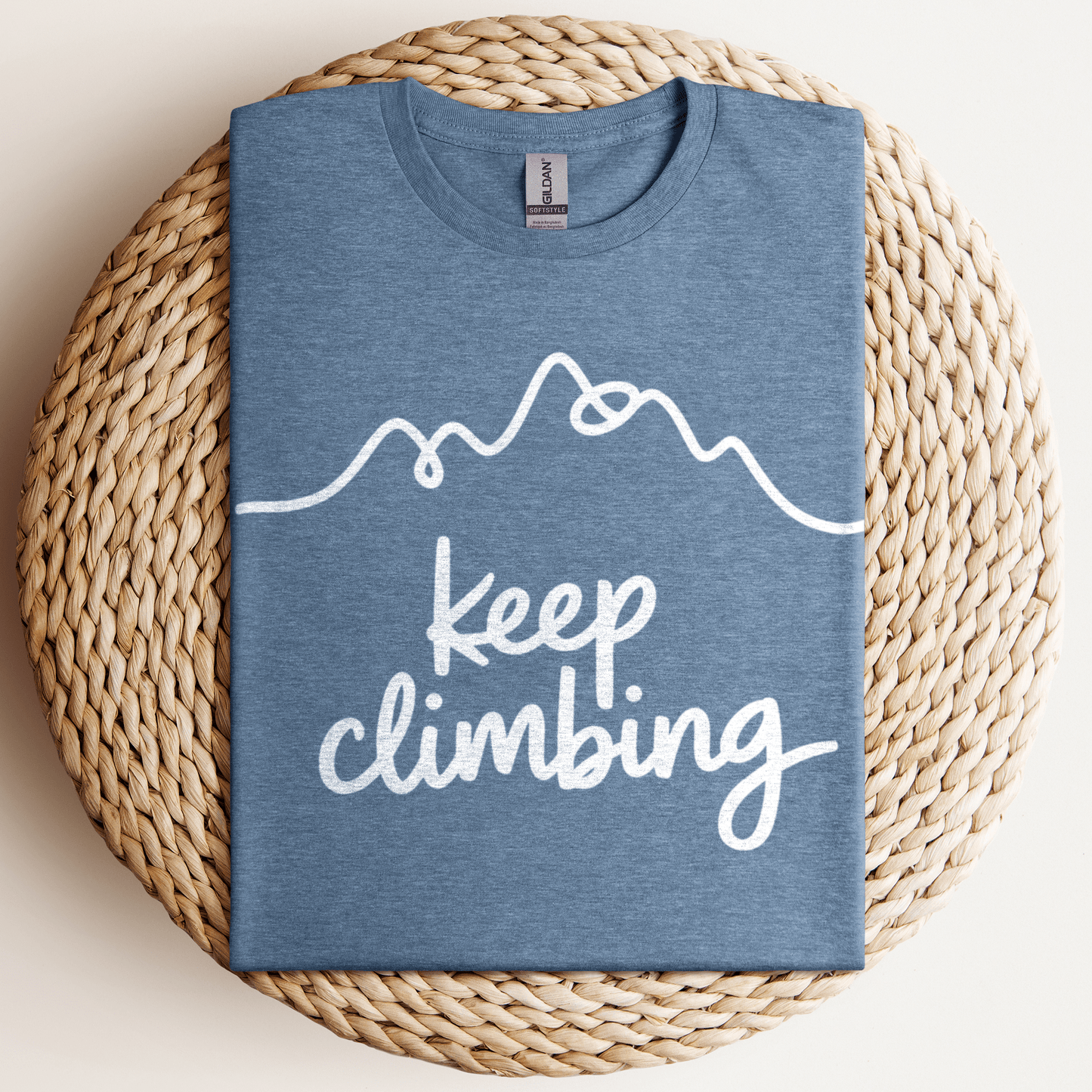Keep Climbing T-Shirt Heather Indigo / S