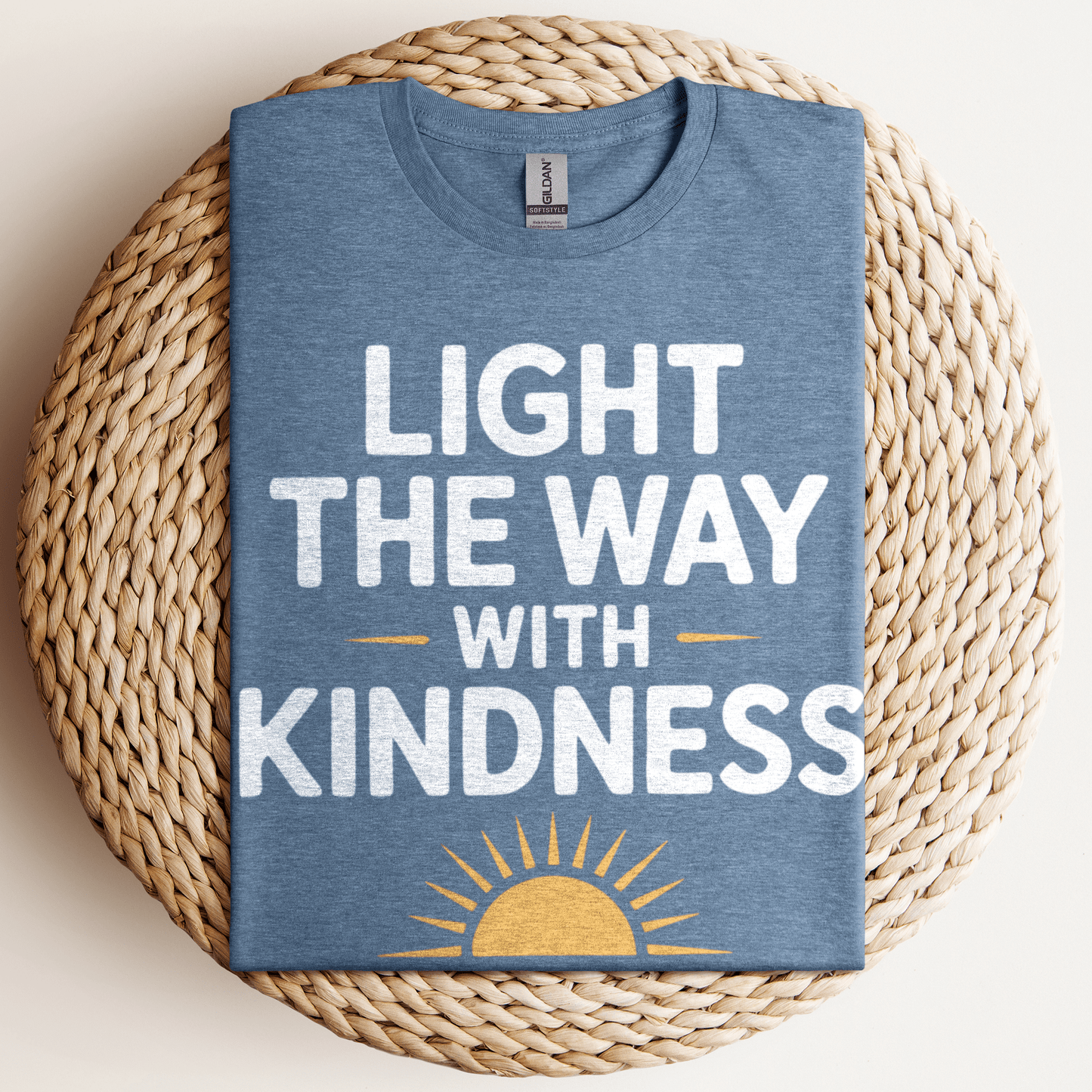 Light The Way With T-Shirt Heather Indigo / S