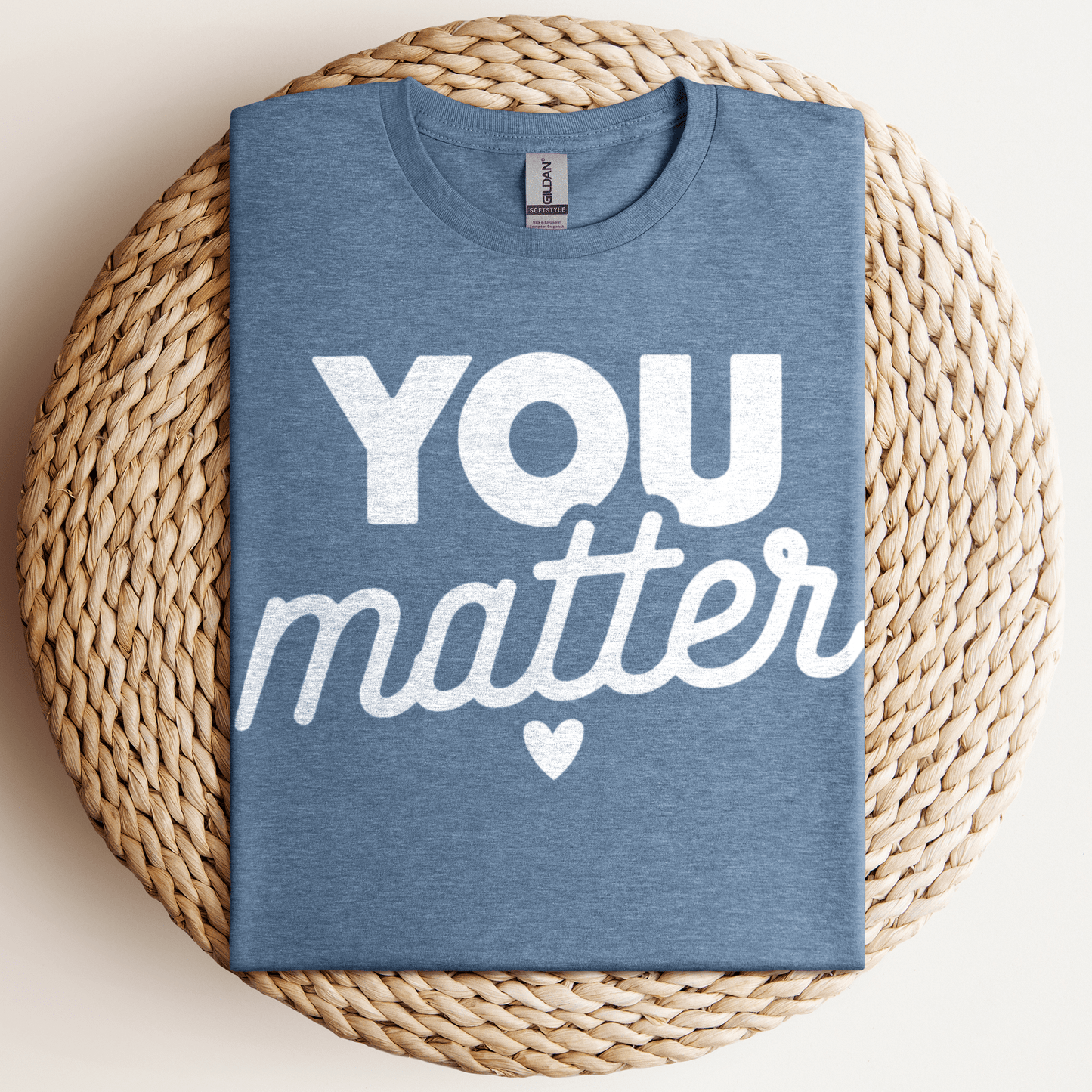 You Matter T-Shirt Heather Indigo / S