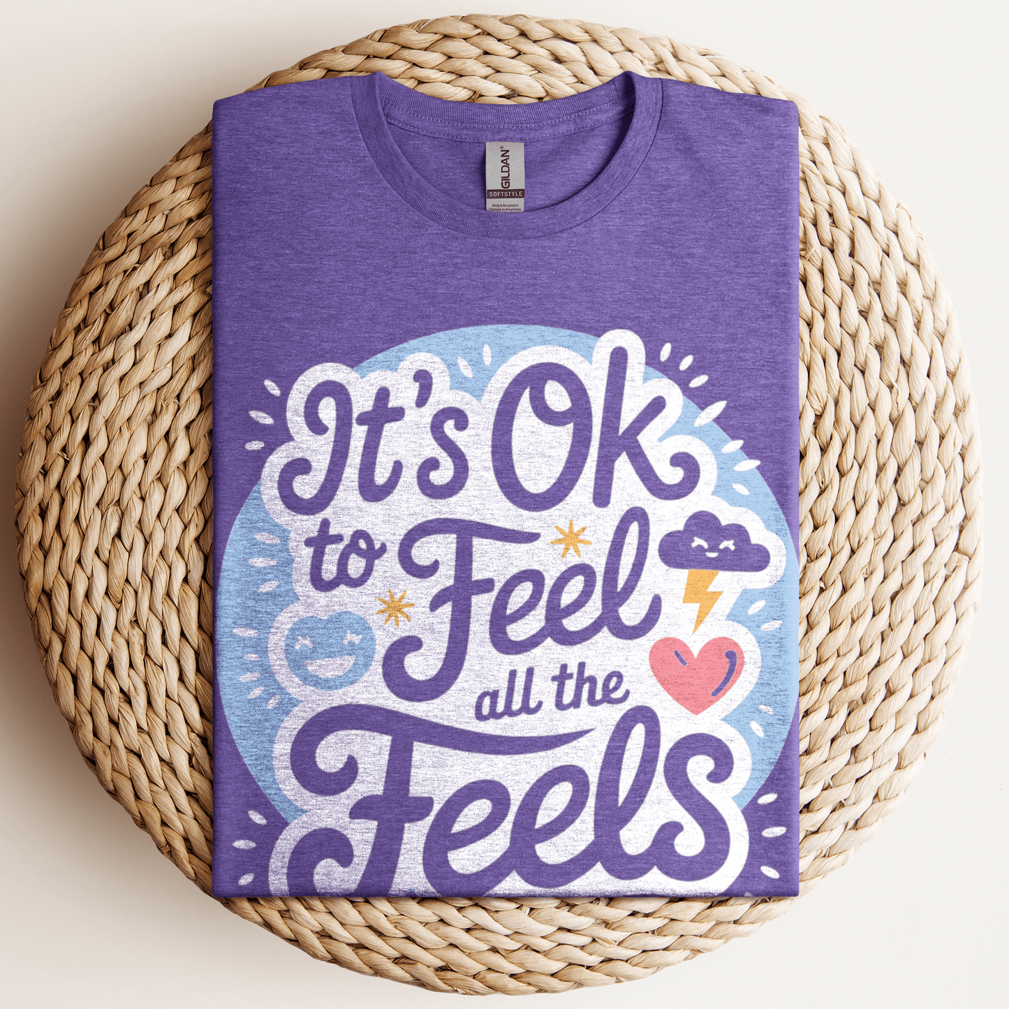All the Feels T-Shirt Heather Purple / S