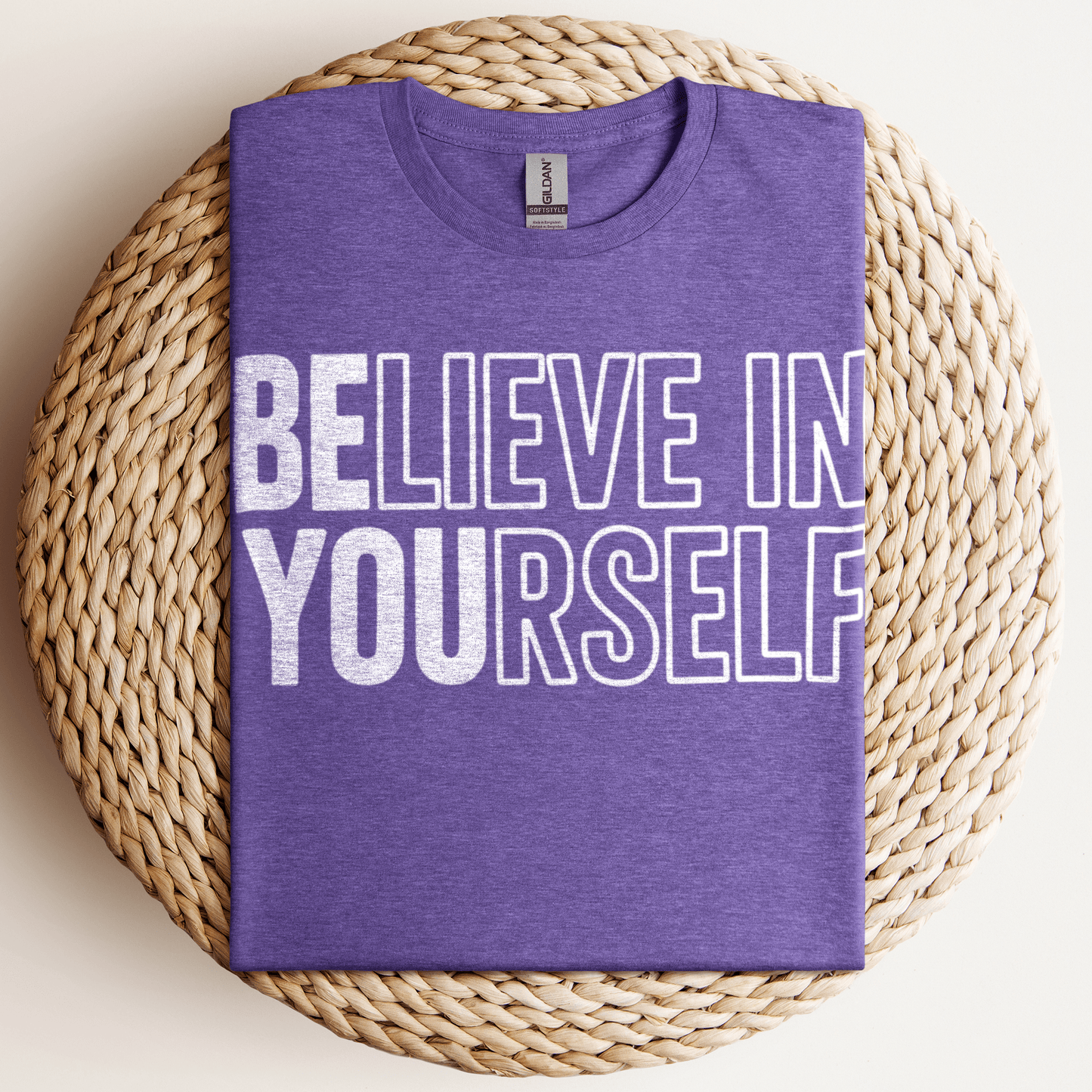 Believe In Yourself T-Shirt Heather Purple / S