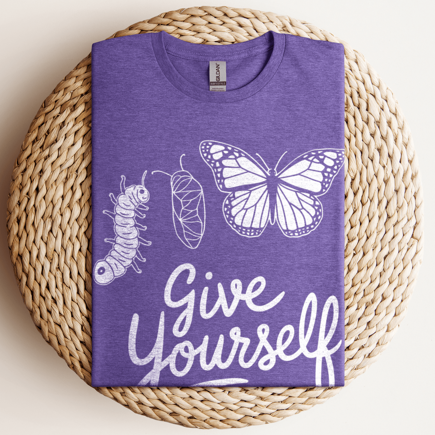 Give Yourself Time T-Shirt Heather Purple / S