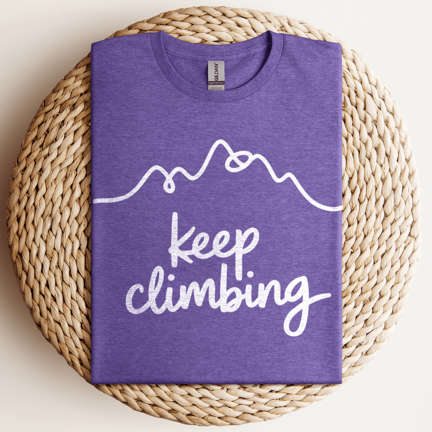Keep Climbing T-Shirt Heather Purple / S