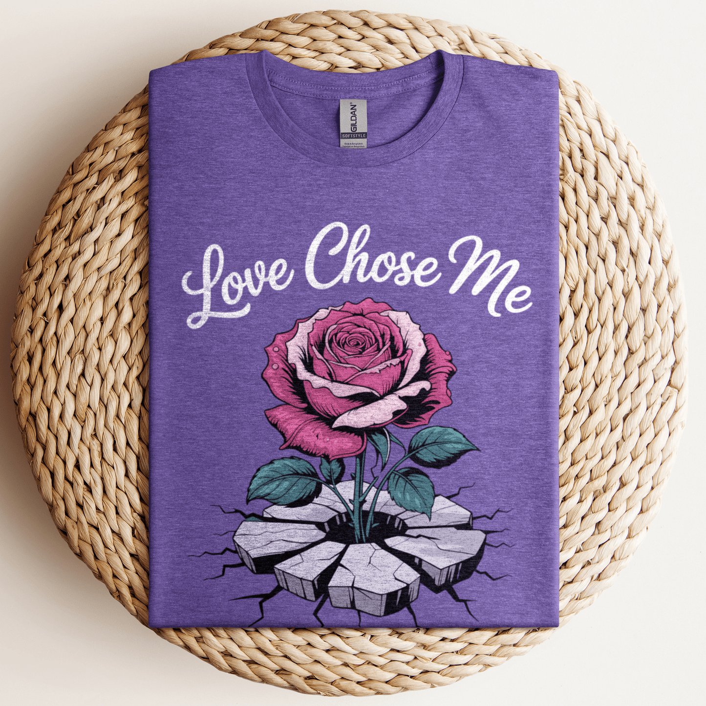 Love Chose Me T-Shirt Heather Purple / S