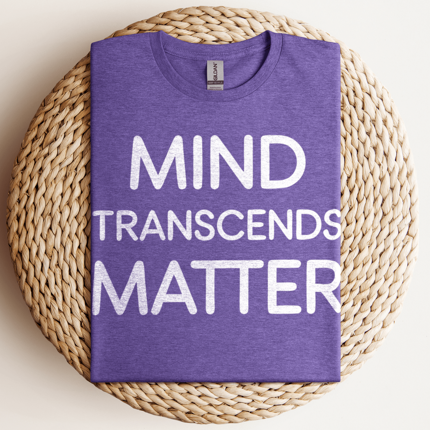 Mind Transcends Matter T-Shirt Heather Purple / S