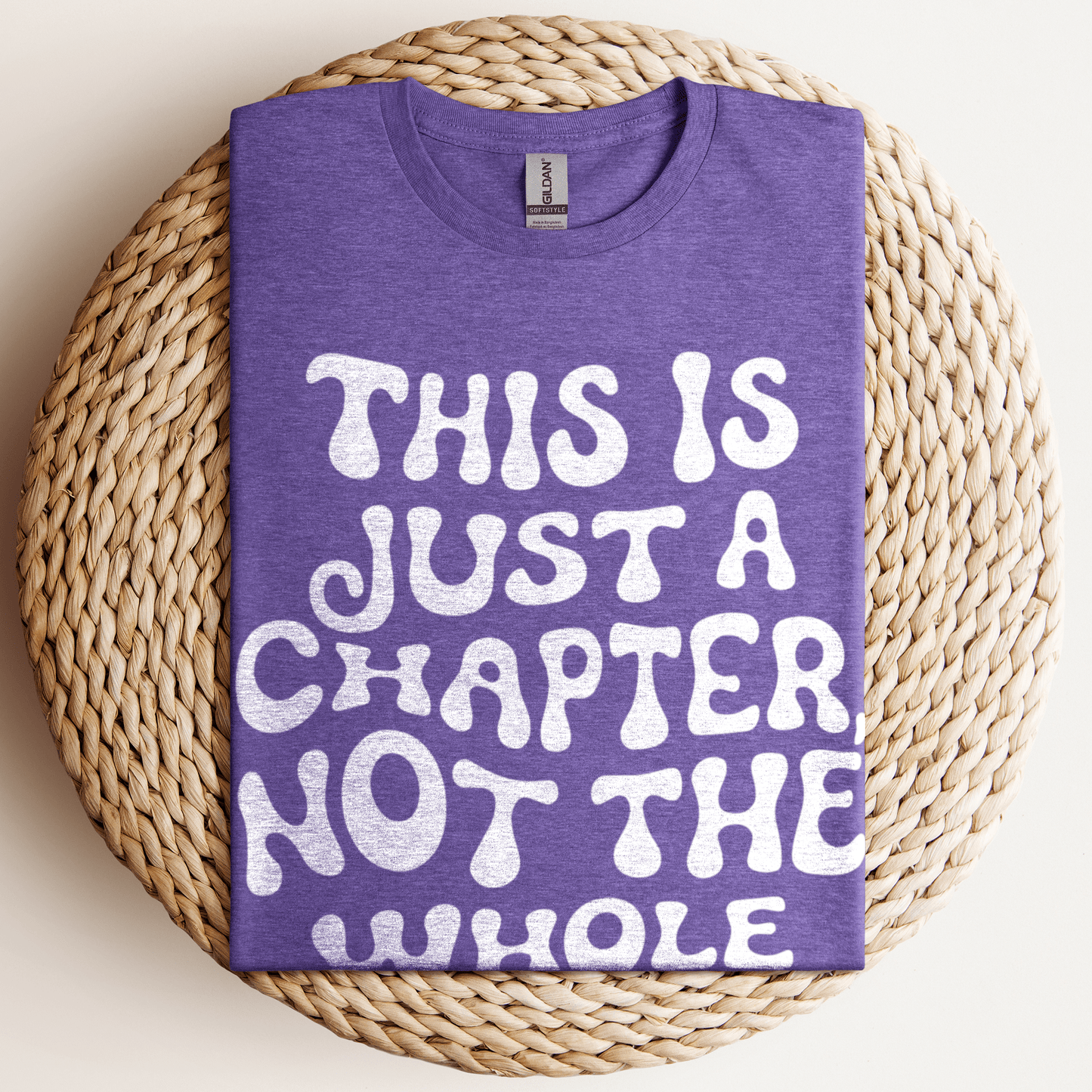 This Is Just A Chapter T-Shirt Heather Purple / S
