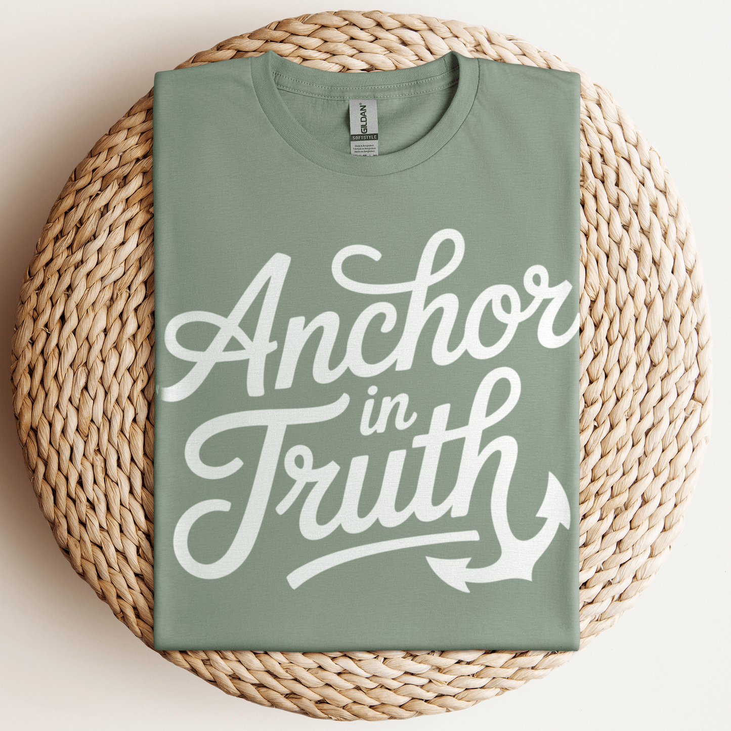 Anchor In Truth T-Shirt Sage / S