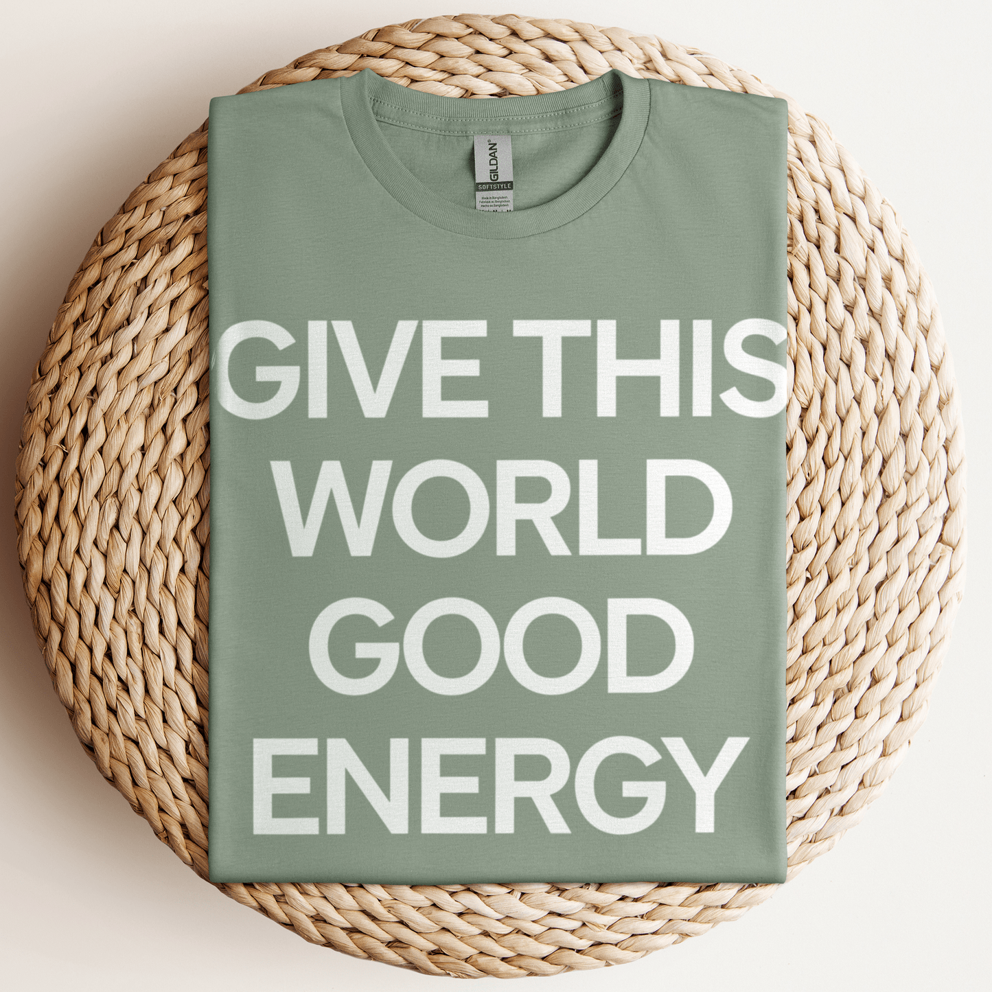 Give Good Energy T-Shirt Sage / S
