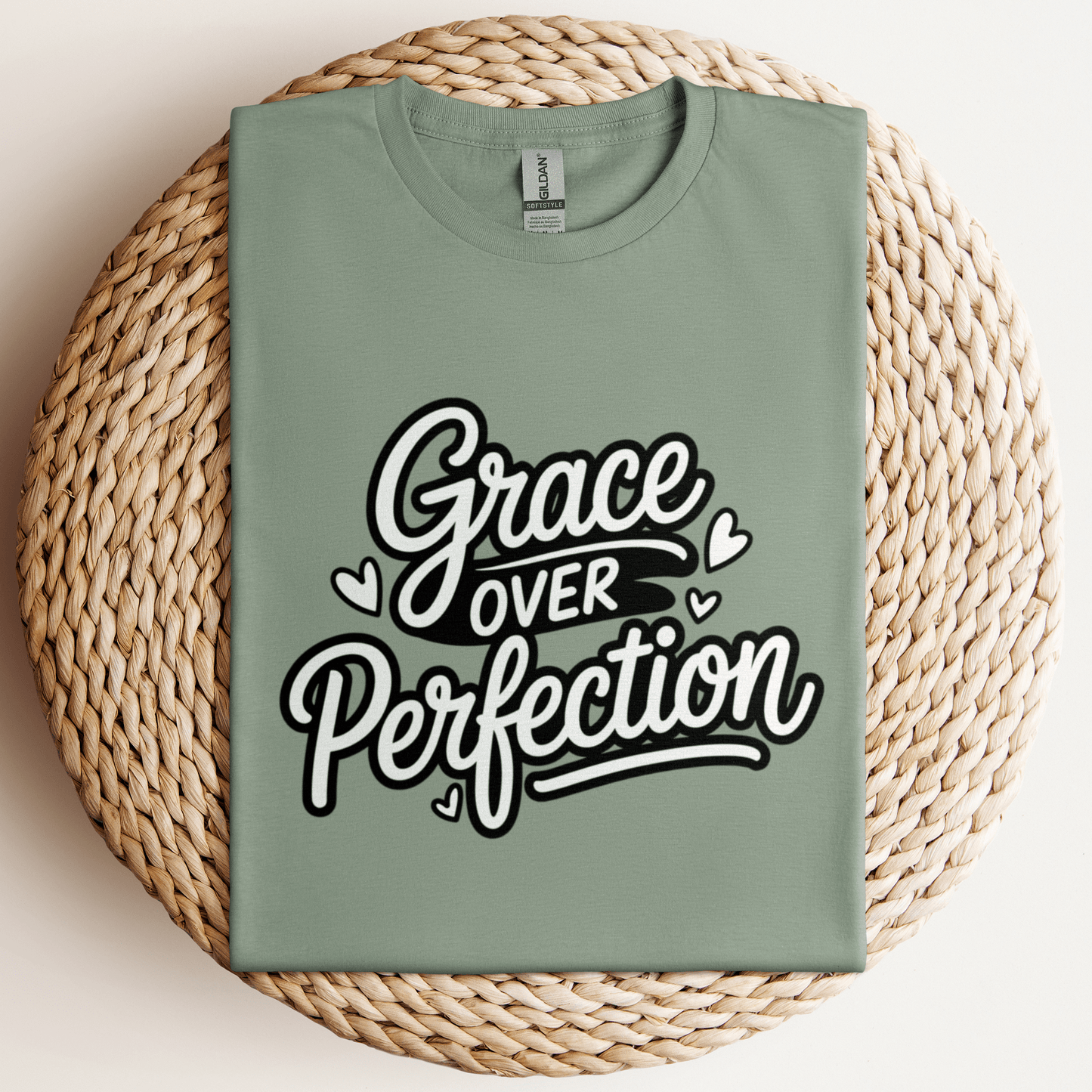 Grace Over Perfection T-Shirt Sage / S