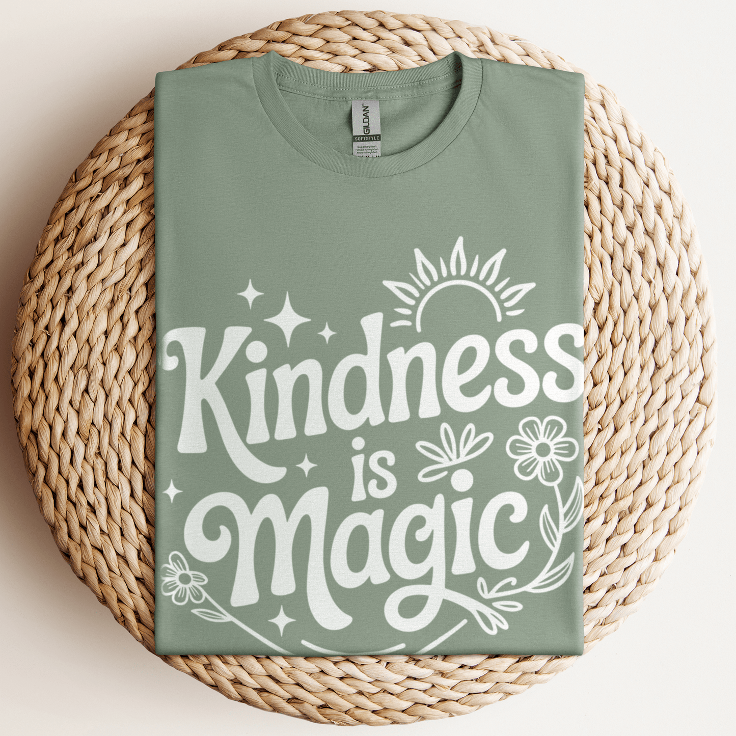 Kindness Is Magic T-Shirt Sage / S