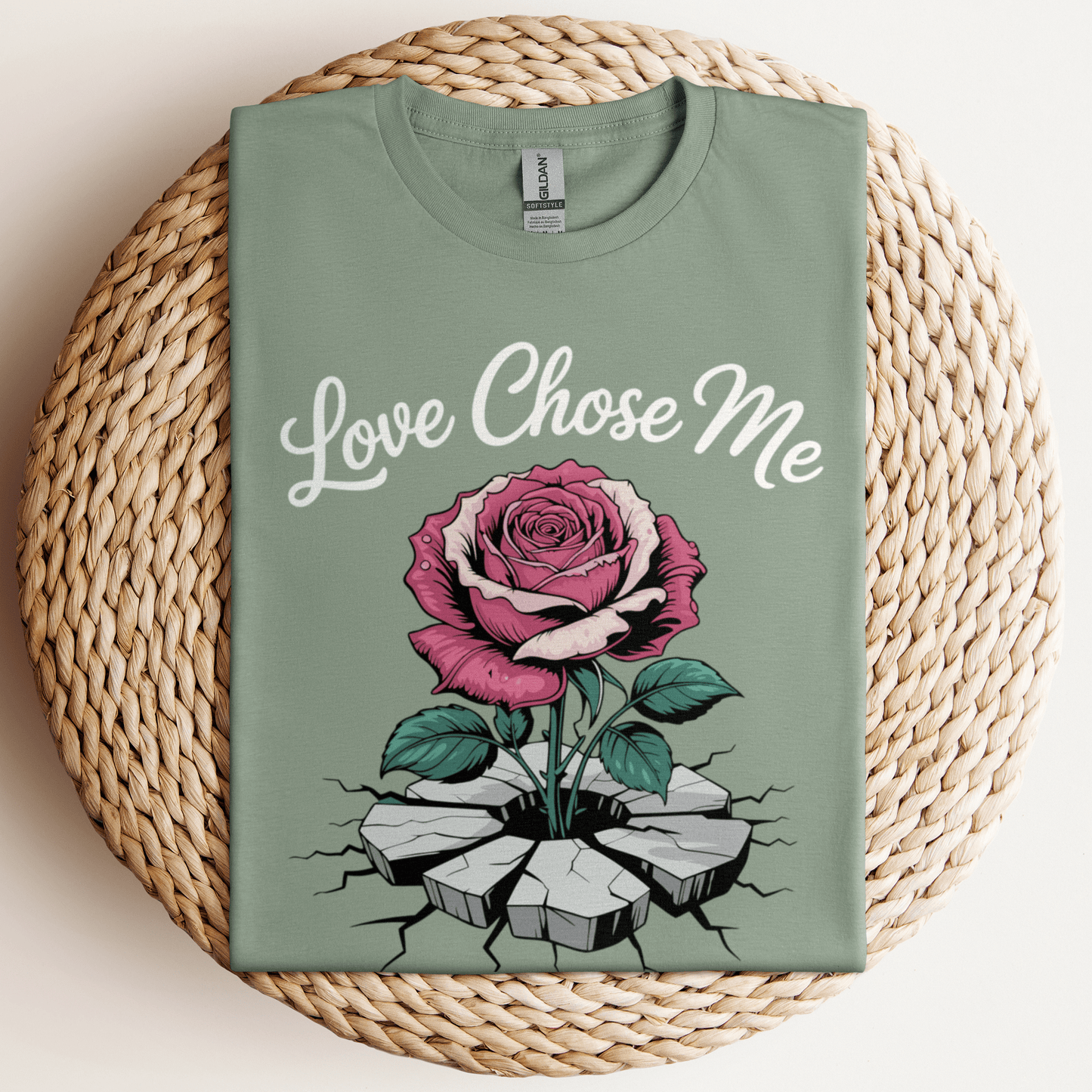 Love Chose Me T-Shirt Sage / S