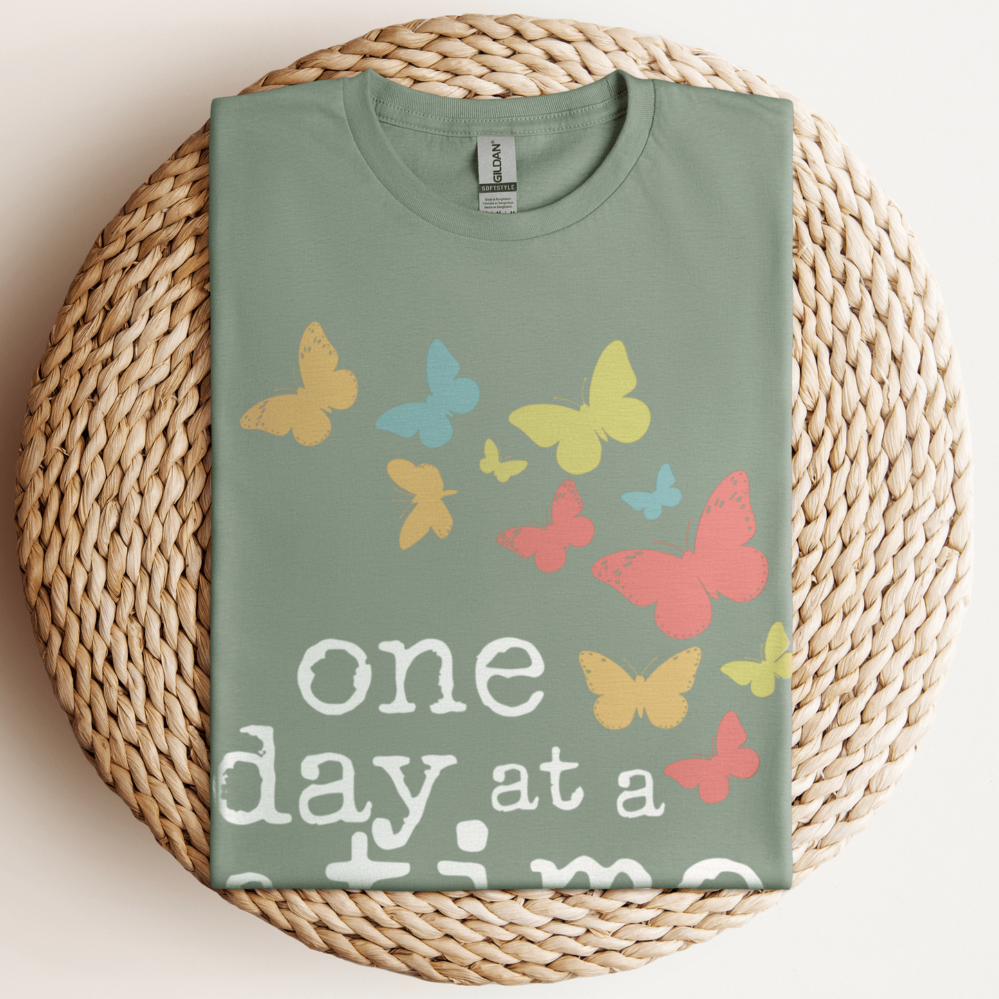 One Day At A Time T-Shirt Sage / S
