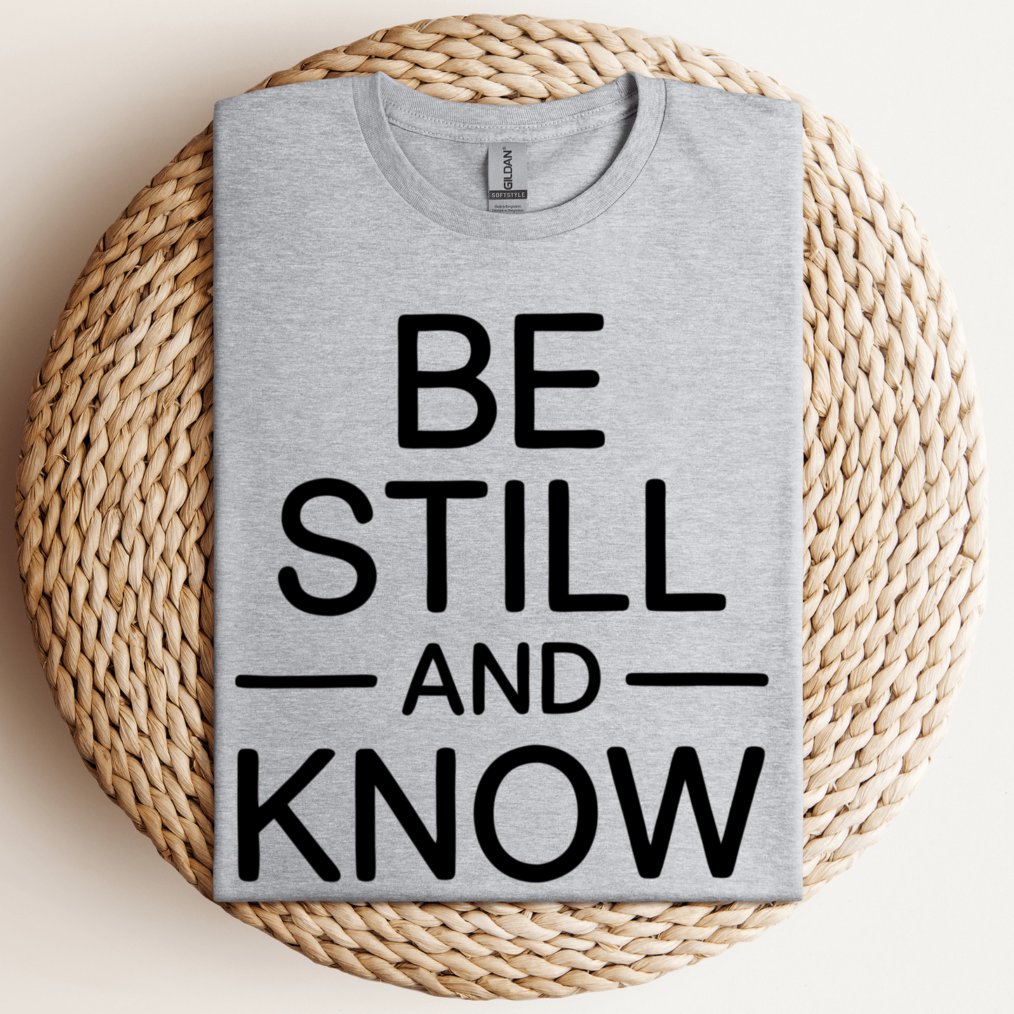 Be Still And Know T-Shirt Sport Grey / S