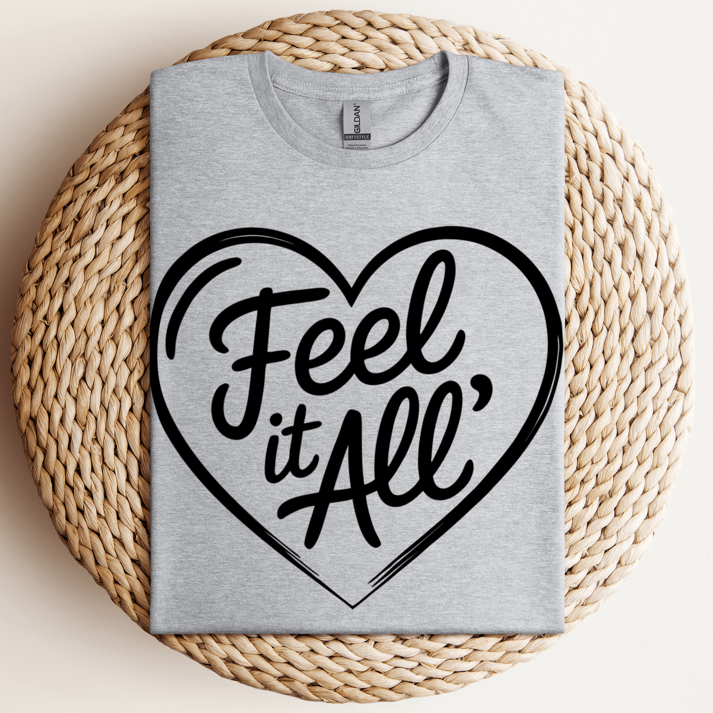 Feel It All' T-Shirt Sport Grey / S