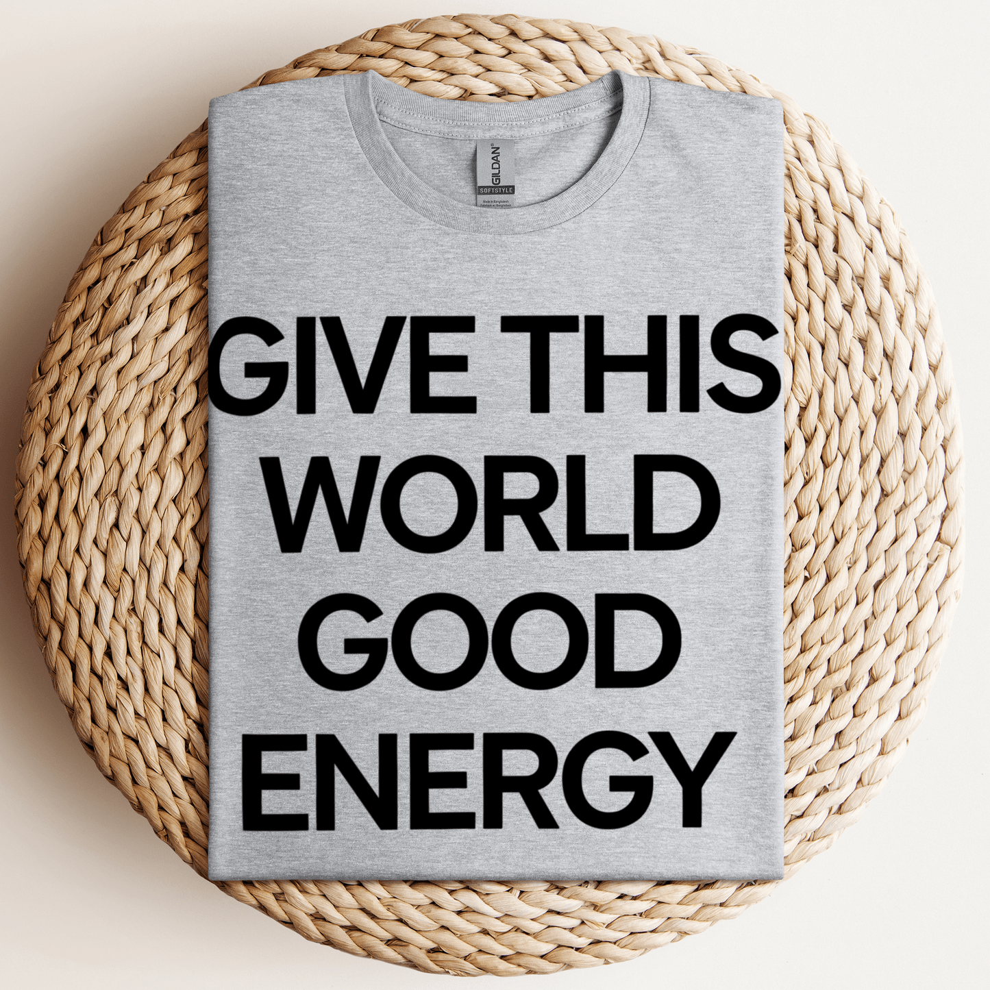 Give Good Energy T-Shirt Sport Grey / S