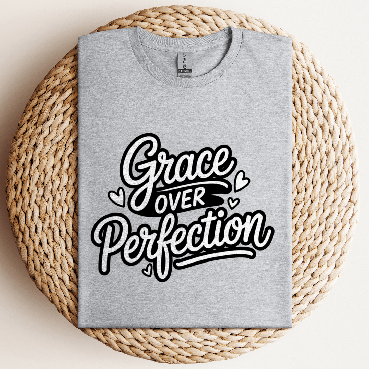 Grace Over Perfection T-Shirt Sport Grey / S
