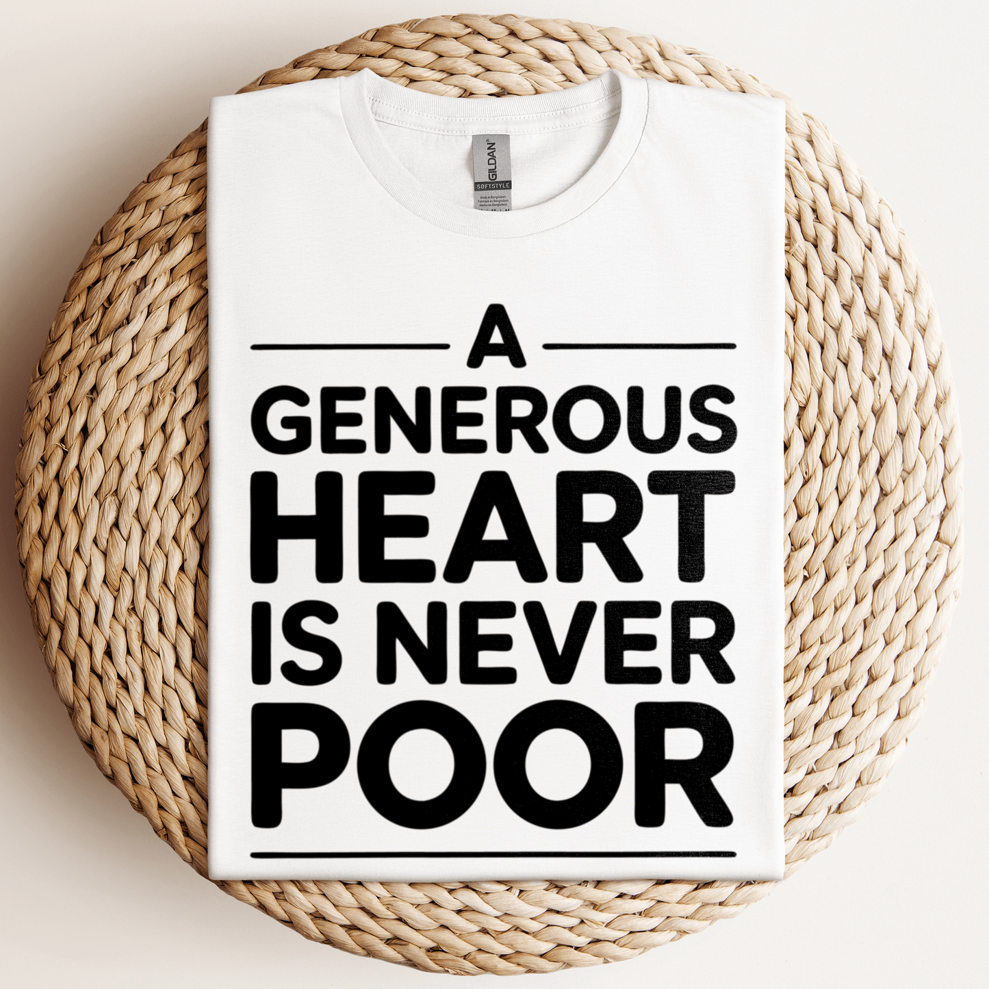A Generous Heart T-Shirt White / S