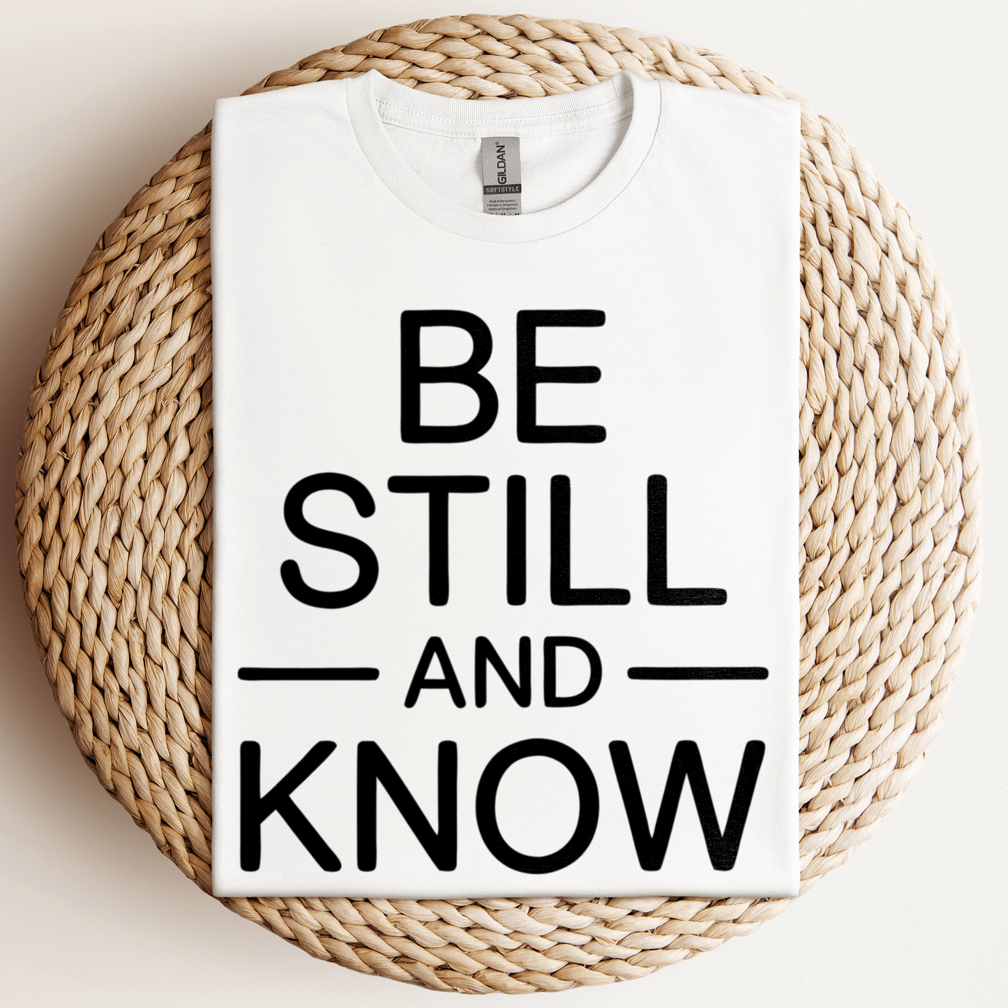 Be Still And Know T-Shirt White / S