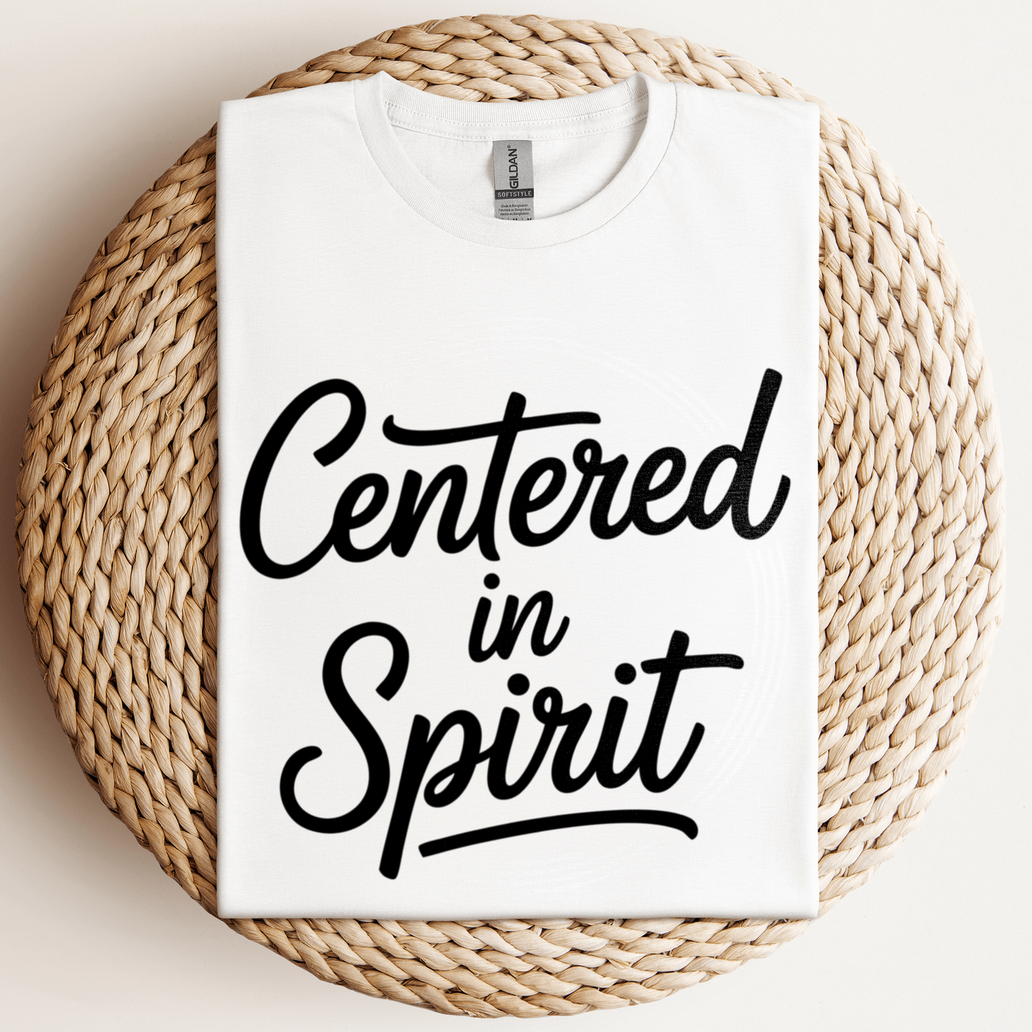 Centered In Spirit T-Shirt White / S