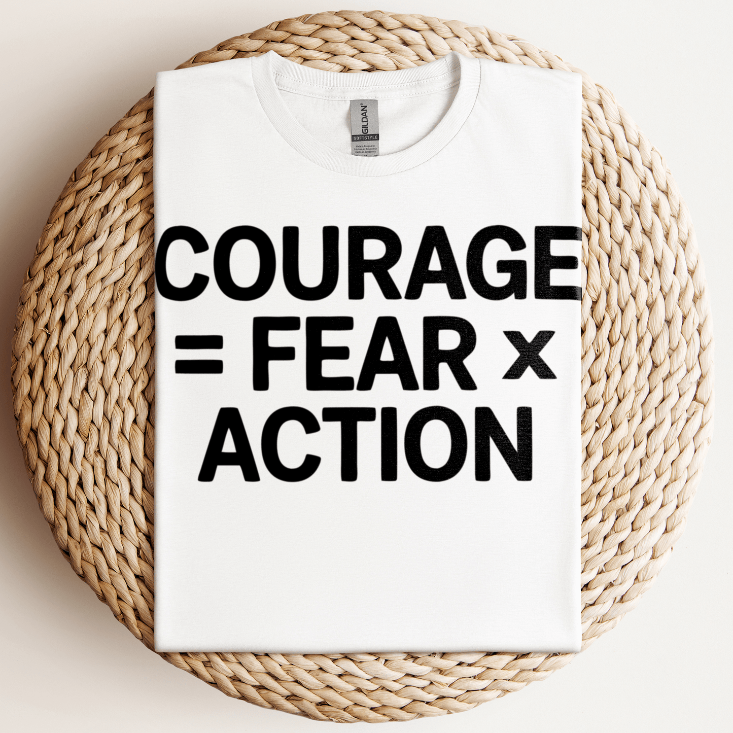 Courage = Fear x Action T-Shirt White / S