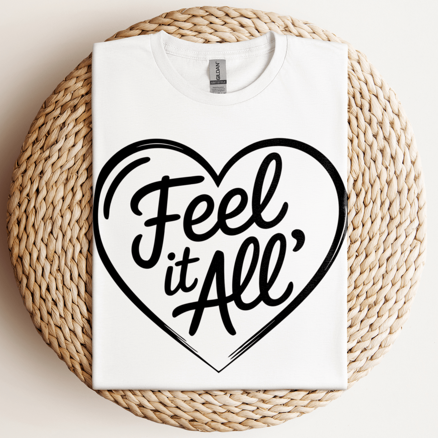 Feel It All' T-Shirt White / S