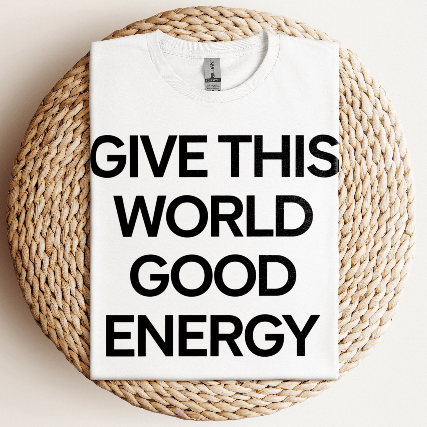 Give Good Energy T-Shirt White / S