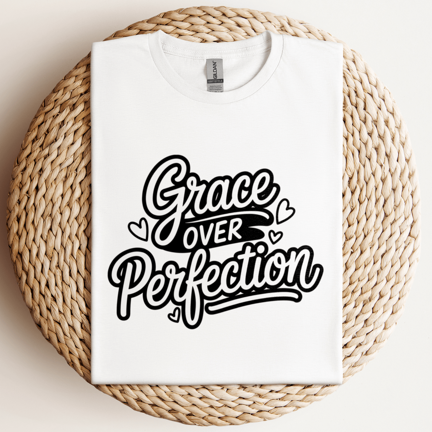 Grace Over Perfection T-Shirt White / S