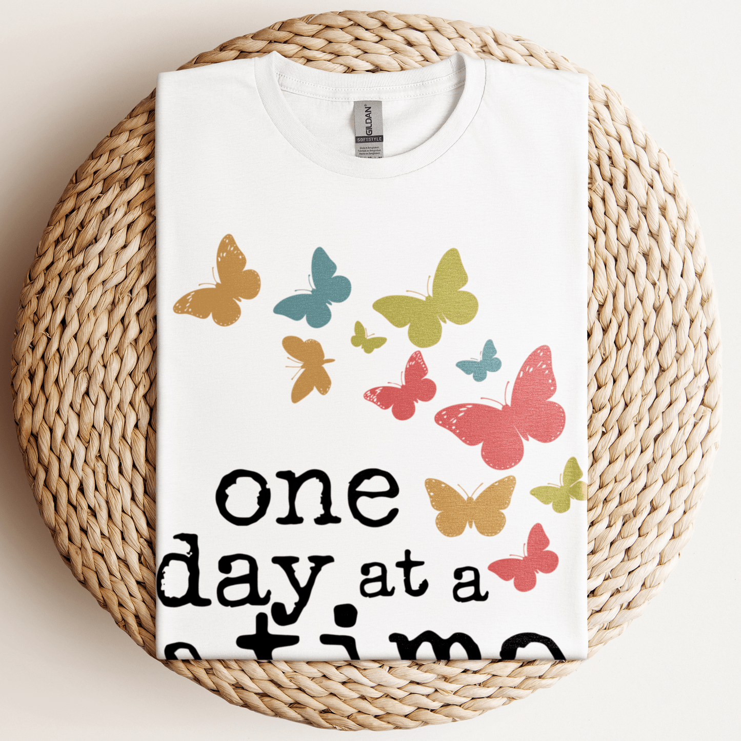One Day At A Time T-Shirt White / S