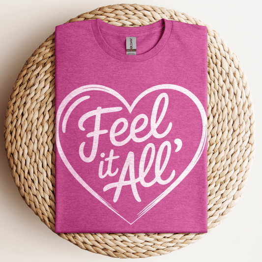 Feel It All' T-Shirt Heather Berry / S