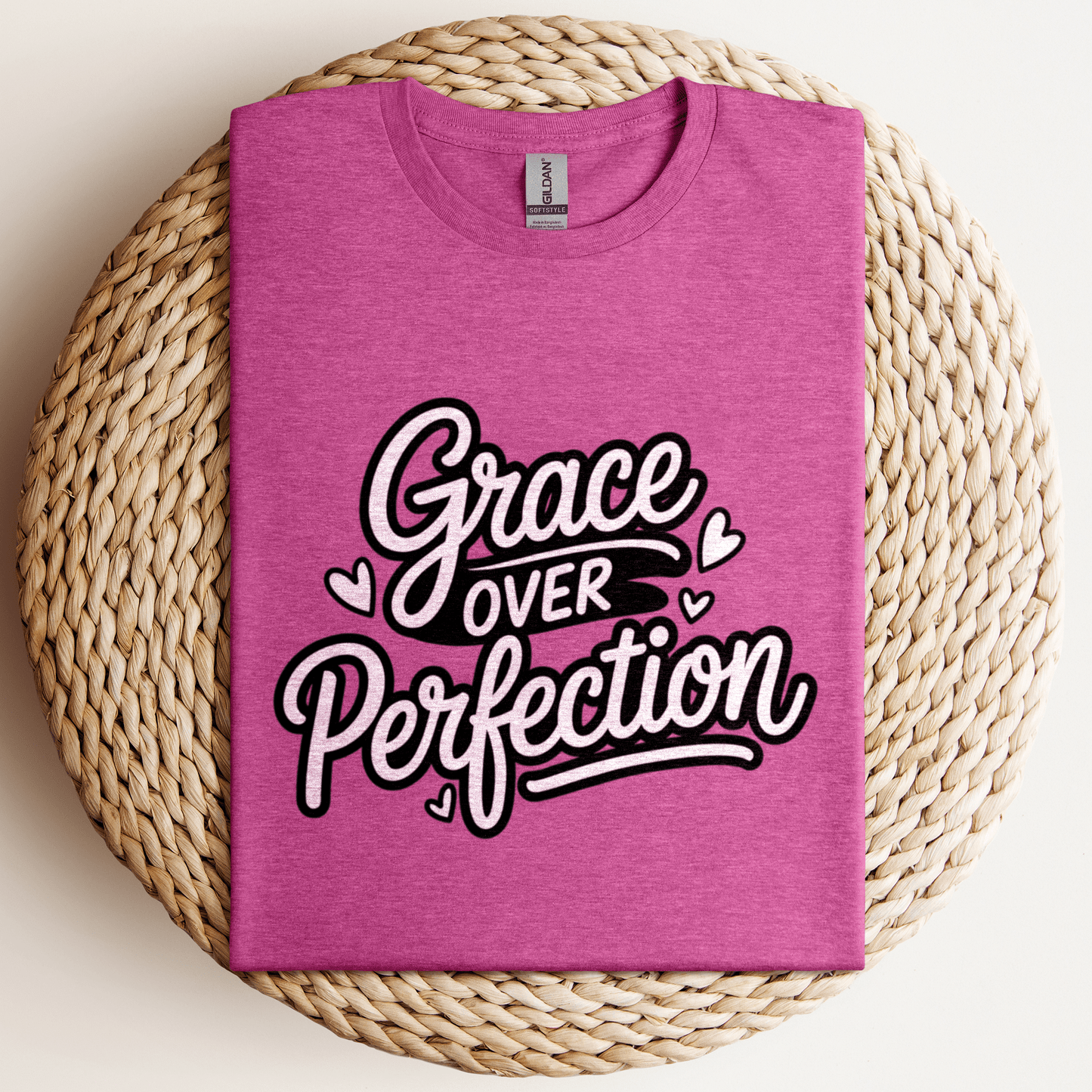 Grace Over Perfection T-Shirt Heather Berry / S