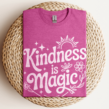 Kindness Is Magic T-Shirt Heather Berry / S