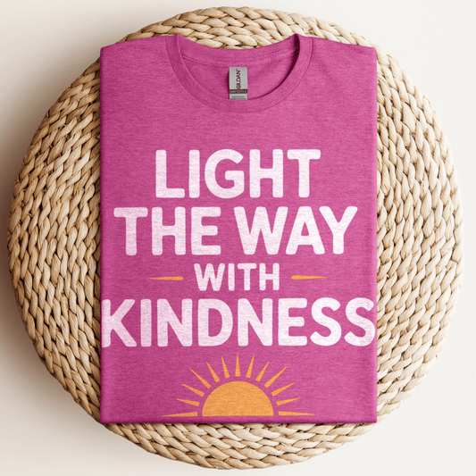 Light The Way With T-Shirt Heather Berry / S