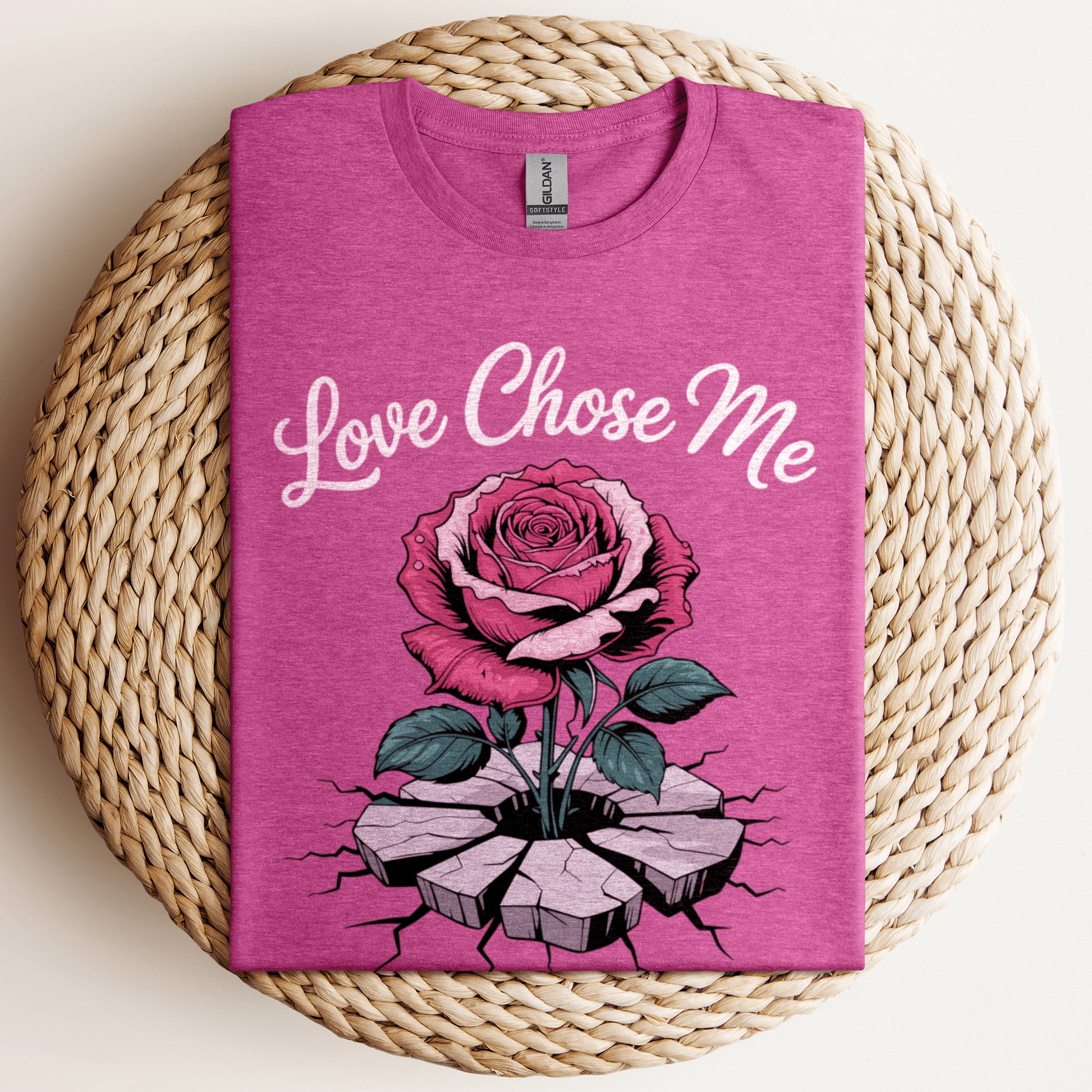 Love Chose Me T-Shirt Heather Berry / S