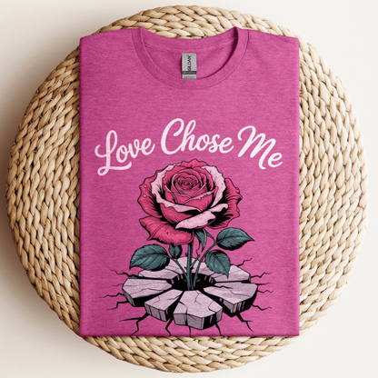 Love Chose Me T-Shirt Heather Berry / S