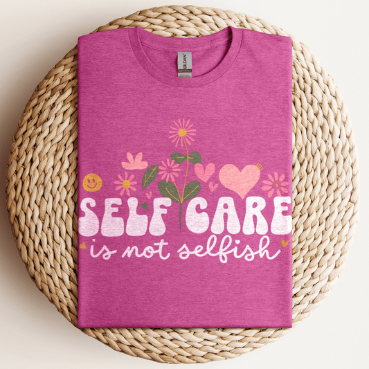 Self Care Is Not T-Shirt Heather Berry / S