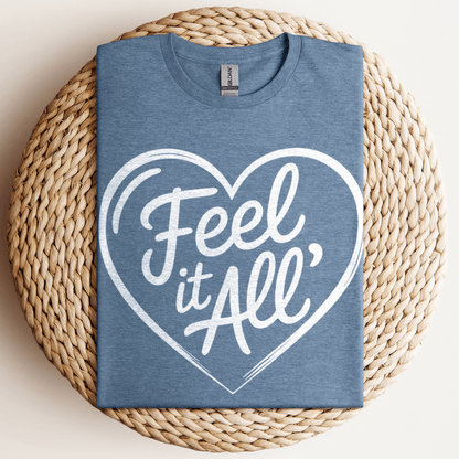 Feel It All' T-Shirt Heather Indigo / S