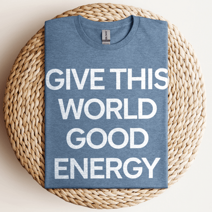 Give Good Energy T-Shirt Heather Indigo / S