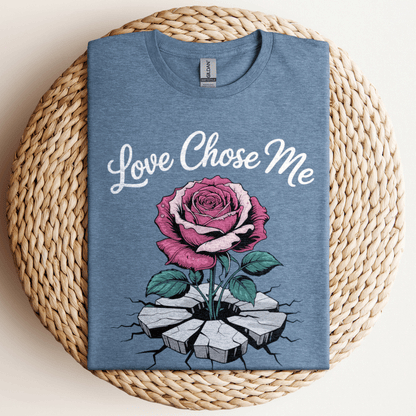 Love Chose Me T-Shirt Heather Indigo / S