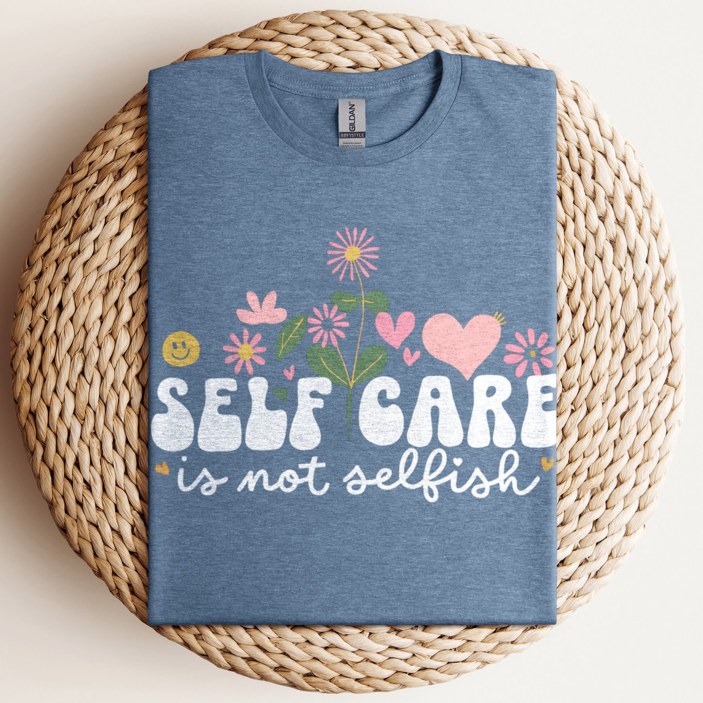 Self Care Is Not T-Shirt Heather Indigo / S