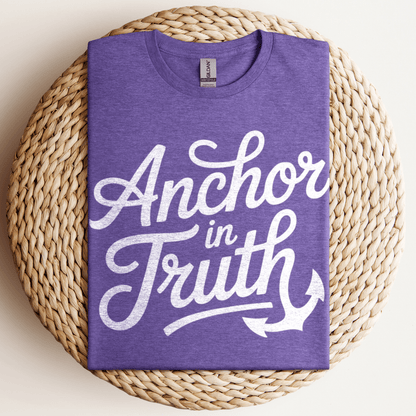Anchor In Truth T-Shirt Heather Purple / S
