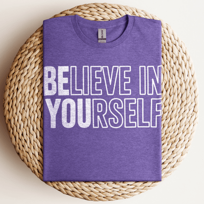 Believe In Yourself T-Shirt Heather Purple / S